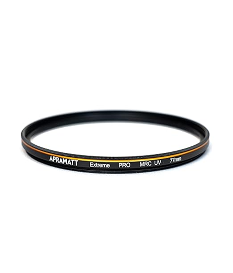 APRAMATT 77MM MULTI COATED UV FILTERS FOR CAMERA LENS(BLACK)